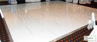 White starlight dance floor 4x4 for rent