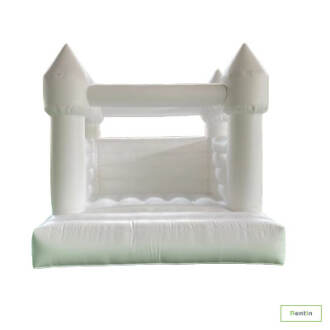 Pure white bouncy castle for rent