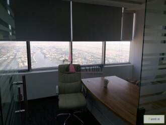 Furnished & Spacious Office with Glass Partition