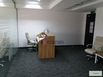 Furnished & Spacious Office with Glass Partition