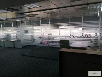Furnished & Spacious Office with Glass Partition