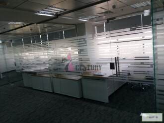 Furnished & Spacious Office with Glass Partition