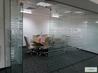 Furnished & Spacious Office with Glass Partition