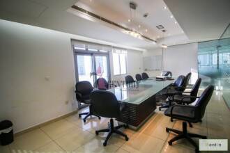 Huge Furnished Office with Glass Partition