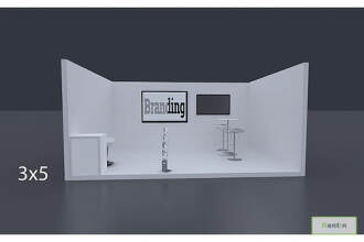 Exhibition Stand 5 Mtrs x 3 Mtrs - 1 Side Open #RF109