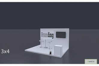 Exhibition Stand 4 Mtrs x 3 Mtrs - 3 Side Open #RF108