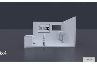 Exhibition Stand 4 X 3 Mtrs - 2 Side Open #RF 107