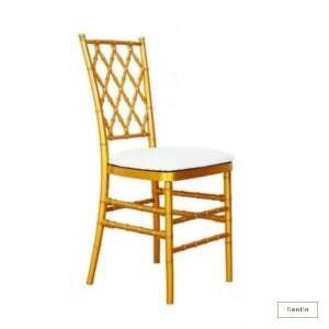 GOLD CRISS CROSS CHAIR