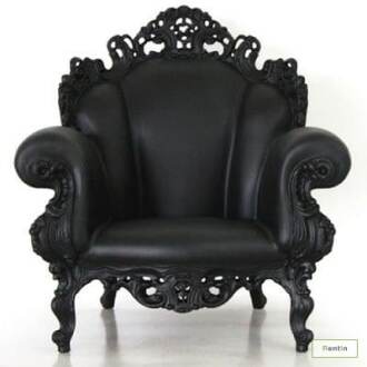 GOTHIC SINGLE SEATER SOFA (BLACK)