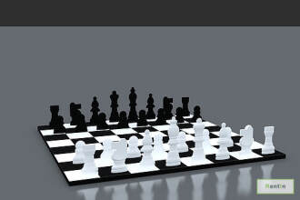 Chess Game 3 Mtrs X 3 Mtrs - #RF067