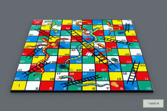 Snake & Ladder Game 3 Mtrs X 3 Mtrs - #RF065