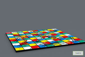 Snake & Ladder Game 3 Mtrs X 3 Mtrs - #RF065