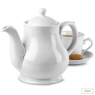 WHITE TEA POT