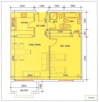 X-21 FRONT SIDE 1-BHK RENT ONLY 38K4 CHQ'S FOR FAMILY ONLY