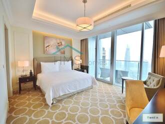 4 CHQS | 1 Month Free! | Burj Khalfa and Fountain View