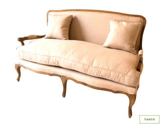 French Provincial Two Seater Sofa