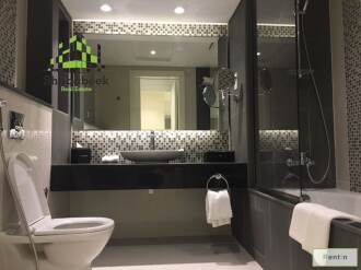 Luxurious 2 bedroom, furnished by FENDI furniture with Burj Khalifa & Canal View