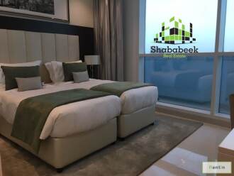 Luxurious 2 bedroom, furnished by FENDI furniture with Burj Khalifa & Canal View