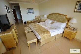 Live in this fully furnished 2BR  with a private jacuzzi and views of the Arabia