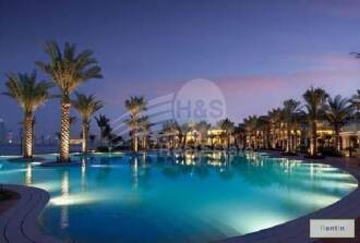 Live in this fully furnished 2BR  with a private jacuzzi and views of the Arabia