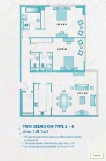 Modern New Furnished 1br, large size 85k