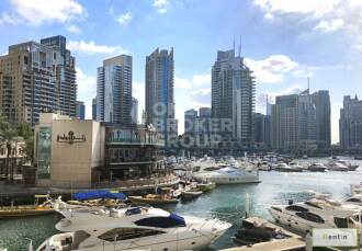 Elegant 1BED | Wide Balcony |View of Marina