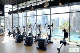 Elegant 1BED | Wide Balcony |View of Marina