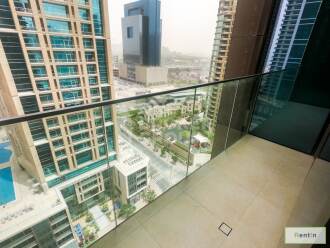 Elegant 1BED | Wide Balcony |View of Marina