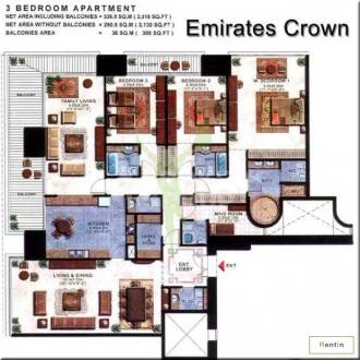 Exclusive!!! Largest 3BR+m full sea view