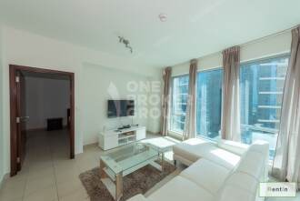Large 1 BR,Fully Furnished, Marina views
