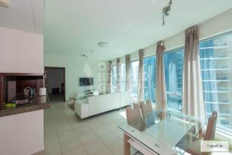 Large 1 BR,Fully Furnished, Marina views