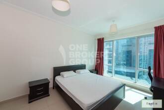 Large 1 BR,Fully Furnished, Marina views