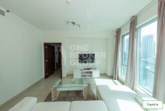 Large 1 BR,Fully Furnished, Marina views