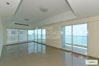 Biggest size 3 BR+maids, full sea view.