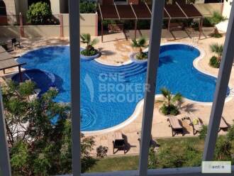 Large and Furnished Studio Apt,Pool View