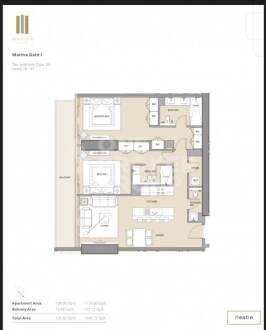 Contemporary Tower Partial Marina Sea view