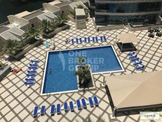 Magnificent 1 Bed with Full Marina View