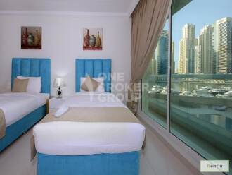Excellent 2BR w Full Marina View, Vacant