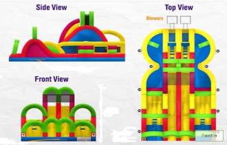 Smart challenger inflatable party rentals