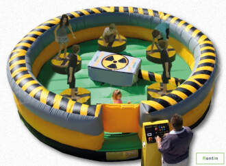 Giant inflatable single wipeout rentals