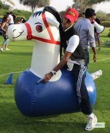Inflatable Fun Derby Race for rent