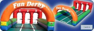 Inflatable Fun Derby Race for rent