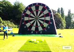 Giant foot dart game for rent in Dubai