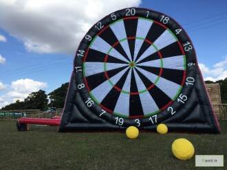 Giant foot dart game for rent in Dubai