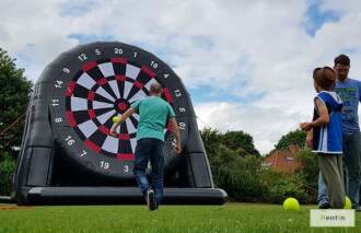 Giant foot dart game for rent in Dubai