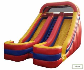 Inflatable Rainbow Slider for rent