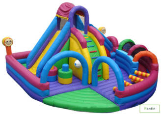Fun city inflatable bounce house
