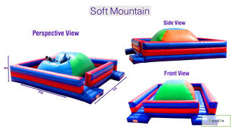 Soft mountain inflatable game rental