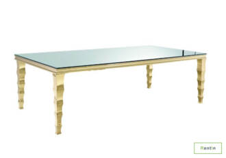 GOLD DINING TABLE
