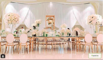 GOLD DINING TABLE